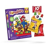 Funables Fruit Snacks, Super Mario Shaped Fruit Flavored Snacks, Pack Of 10 0.8 Ounce Pouches