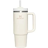 Stanley Quencher H2.0 FlowState Stainless Steel Vacuum Insulated Tumbler with Lid and Straw for Water, Iced Tea or Coffee, Smoothie and More, Cream , 30 oz