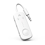 Avantree Relay - Premium Airplane Bluetooth 5.3 Adapter, Supports 2 AirPods or Headphones with aptX Low Latency, 3.5mm AUX Wireless Audio Transmitter for in-Flight Travel, TV, Gym, Tablets