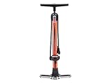 Schwinn Air Center Plus Floor Bike Pump, Gauge Fits Schrader and Presta Valve Types, Orange