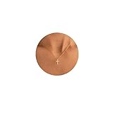 Tewiky Cross Necklace for Women, Dainty Simple 14k Gold Plated Cross Pendant Cute Necklaces for Teen Girls Gold Jewelry