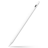 Stylus Pen for iPad 9th&10th Generation-2X Fast Charge Active Pencil Compatible with 2018-2024 Apple iPad Pro 11'/12.9'/M4, iPad Air 3/4/5/M2, iPad 6-10, iPad Mini 5/6 Gen-White