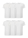 Fruit of the Loom Men's Stay Tucked Crew T-Shirt - X-Large - White (Pack of 6)