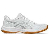 ASICS Women's Upcourt 6 Indoor Shoe, 9, White/Pure Silver