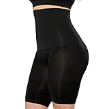 SHAPERMINT High Waisted Body Shaper Shorts - Shapewear for Women Tummy Control Small to Plus-Size, Black X-Large / 2X-Large