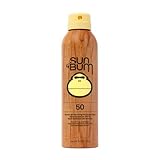 Sun Bum Original SPF 50 Sunscreen Spray |Vegan and Hawaii 104 Reef Act Compliant (Octinoxate & Oxybenzone Free) Broad Spectrum Moisturizing UVA/UVB Sunscreen with Vitamin E | 6 oz