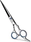 Hair Cutting Scissors Shears Professional Barber ULG 6.5 inch Hairdressing Regular Scissor Salon Razor Edge Hair Cutting Shear Japanese Stainless Steel with Detachable Finger Inserts