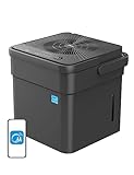 Midea Cube Dehumidifier with Pump and Drain Hose - 35 Pint Smart Dehumidifier for Basement and Spaces up to 3,500 Sq. Ft. with Timer, Humidity Control, Energy Star Rated, Washable Filters, Grey
