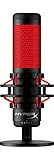 HyperX QuadCast - USB Condenser Gaming Microphone, for PC, PS4, PS5 and Mac, Anti-Vibration Shock Mount, Four Polar Patterns, Pop Filter, Gain Control, Podcasts, Twitch, YouTube, Discord, Red LED