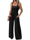 AUTOMET Jumpsuits for Women Casual Jumpers Rompers Summer Outfits 2024 Vacation Sexy Overalls with Pockets Soft Fashion Clothes