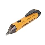 Klein Tools NCVT1P Voltage Tester, Non-Contact Voltage Detector Pen, 50V to 1000V AC, Audible and Flashing LED Alarms, Pocket Clip