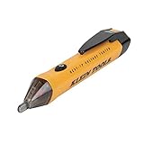 Klein Tools NCVT1P Voltage Tester, Non-Contact Voltage Detector Pen, 50V to 1000V AC, Audible and Flashing LED Alarms, Pocket Clip