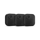 Blink Outdoor 4 (newest model), Wire-free smart security camera, two-year battery life, two-way audio, HD live view, enhanced motion detection, Works with Alexa – 3 camera system
