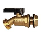 RAINPAL RBS005 Brass Water Container/Rain Barrel Quarter Turn Spigot(LF Compliant, for Open TOP Barrels)