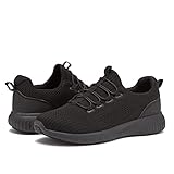Avia Anchor SR Mesh Slip On Non Slip Shoes for Women, Water Resistant Women's Restaurant, Work & Food Service Sneakers - Black, 8.5 Medium
