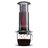 Aeropress Original Coffee Press – 3 in 1 brew method combines French Press, Pourover, Espresso - Full bodied, smooth coffee without grit, bitterness - Small portable coffee maker for camping & travel