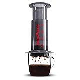 Aeropress Original Coffee Press – 3 in 1 brew method combines French Press, Pourover, Espresso - Full bodied, smooth coffee without grit, bitterness - Small portable coffee maker for camping & travel