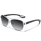 CARFIA Polarized Sunglasses for Women UV Protection Ultra-Lightweight Comfort Metal Frame Driving Glasses CA3210