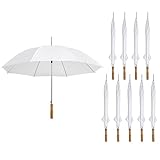 Anderson Umbrella Wedding Umbrella - 51' Umbrella - Manual Open - 10 Pack (White)