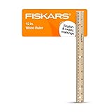 Fiskars Wood Ruler - 12' Straight Edge Ruler for Kids - Back to School Supplies for Students