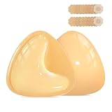Double Sided Sticky Bra Inserts Reusable Push Up Lift Self Adhesive Bra Pads for Bikini Swimsuit Sports Strapless Bra