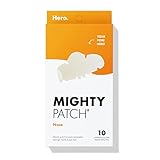 Mighty Patches for nose pores from Hero Cosmetics - XL Hydrocolloid Pimples, Zits and Oil - Dermatologist-Approved Overnight pore Strips to Absorb Acne nose Gunk (10 Count)