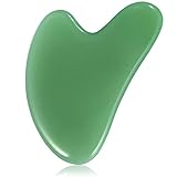 rosenice Gua Sha Facial Tools Guasha Tool Gua Sha Jade Stone for Face Skincare Facial Body Acupuncture Relieve Muscle Tensions Reduce Puffiness Festive Gifts