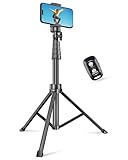 SENSYNE 62' Phone Tripod & Selfie Stick, Extendable Cell Phone Tripod Stand with Wireless Remote and Phone Holder, Compatible with iPhone Android Phone, Camera