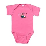 CafePress Look Whos 3 Infant Bodysuit Baby Romper Dark