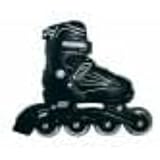 Outsiders - Adjustable Kids Inline Rollerblades - Black/Grey (Size: 31-34)