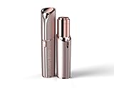 Finishing Touch Flawless Facial Hair Remover for Women, Blush/Rose Gold Electric Face Razor for Women with LED Light for Instant and Painless Hair Removal