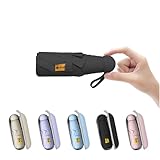 BAODINI Travel Mini Umbrella for Purse With Case-Small Compact UV Umbrella Protection Sun Lightweight Tiny Pocket Umbrella with Case for Women, Girls