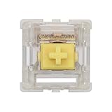 Gateron ks-9 Mechanical Key Switches for Mechanical Gaming Keyboards | Plate Mounted (Gateron Silent Yellow, 90 Pcs)