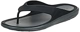 Crocs Men's Swiftwater Wave Flip Flops, Casual Summer Sandals, Beach and Shower Shoes, Black/Slate Grey, 12 Men