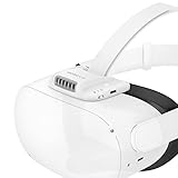 BOBOVR F2 Active Air Circulation Facial Interface Compatible with Quest 2,Replace Silicone Face Cover Pad,Relieve The Accumulation of Hot Air and Lens Fogging