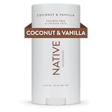 Native Deodorant | Natural Deodorant for Women and Men, Aluminum Free with Baking Soda, Probiotics, Coconut Oil and Shea Butter | Coconut & Vanilla