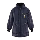 RefrigiWear Men's Iron-Tuff Ice Parka Jacket, -50°F (-46°C), (Medium), (Navy)
