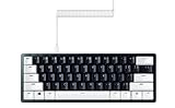 Razer Huntsman Mini 60% Gaming Keyboard + PBT Keycap + Coiled Cable Upgrade Set Bundle: Classic Black/Linear Optical - Mercury White
