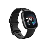 Fitbit Versa 4 Fitness Smartwatch with Daily Readiness, GPS, 24/7 Heart Rate, 40+ Exercise Modes, Sleep Tracking and more, Black/Graphite, One Size (S & L Bands Included)