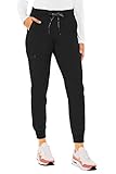 Med Couture Women's Touch CollectionYoga Jogger Jenny Scrub Pant, Black, X-Large