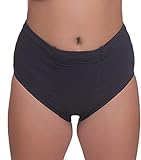Vulvar Varicosity and Prolapse Support Brief with Groin Compression Bands - Black - Medium