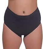 Vulvar Varicosity and Prolapse Support Brief with Groin Compression Bands - Black - Medium