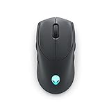 Alienware AW720M Tri-Mode Wireless Gaming Mouse - 2.4GHz Wireless, Bluetooth 5.1, 26,000 DPI, 8-Fully Programmable Buttons, Magnetic Snap Charging Adapter USB-A to USB-C Cable - Dark Side of The Moon