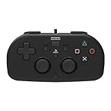 PS4 Mini Wired Gamepad (Black) by HORI - Officially Licensed by Sony