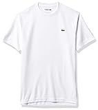 Lacoste Men's Sport Short Sleeve Solid Ultra Dry T-Shirt, White, XXX-Large