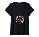 Womens It's Never Spicy Enough Hot Chili Red Pepper Sauce V-Neck T-Shirt