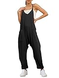 AUTOMET Jumpsuits for Women Casual Overalls Rompers Dressy Sexy Summer Outfits 2023 Clothes Sleeveless Baggy Harem Onesie Jumpers