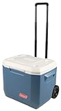 Coleman Portable Rolling Cooler | 50 Quart Xtreme 5 Day Cooler with Wheels | Wheeled Hard Cooler Keeps Ice Up to 5 Days