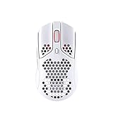 HyperX Pulsefire Haste – Gaming Mouse – Ultra Lightweight, 62g, 100 Hour Battery Life, 2.4Ghz Wireless, Honeycomb Shell, Hex Design, Up to 16000 DPI, 6 Programmable Buttons – White