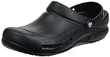 Crocs Unisex Adult Men's and Women's Bistro Clog | Slip Resistant Work Shoes, Black, 16 US